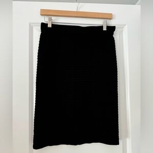 NWT LOFT Knit Pencil Skirt in Black Size Small Petite